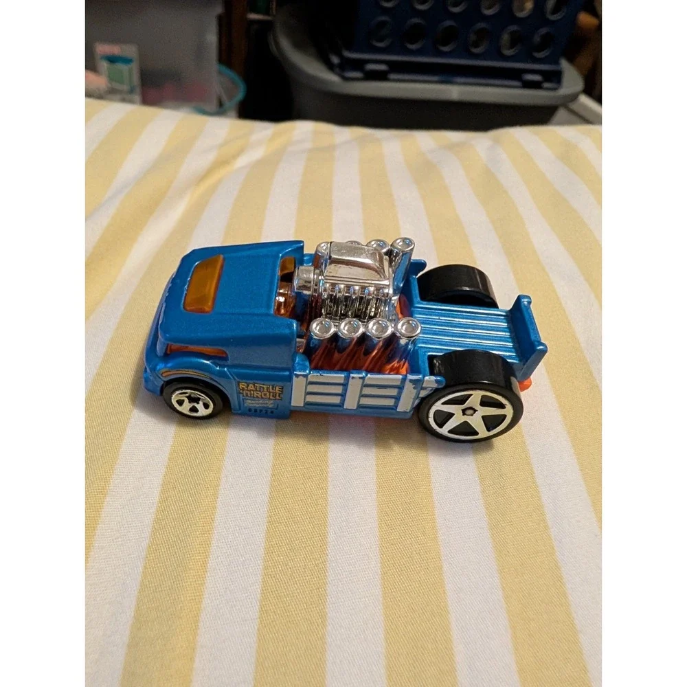 2016 Hot Wheels CRATE RACER 173/250 City Works Blue Diecast Bus 1:64 DHP24
